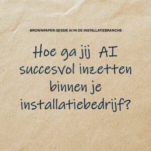 Brownpaper sessie AI